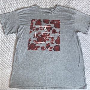 Zumiez Grey La Familia T-Shirt with Rose Print